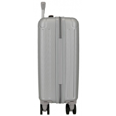 Kabinový kufr Movem Timber Silver 40 cm | Odnímatelná kolečka, 24 l