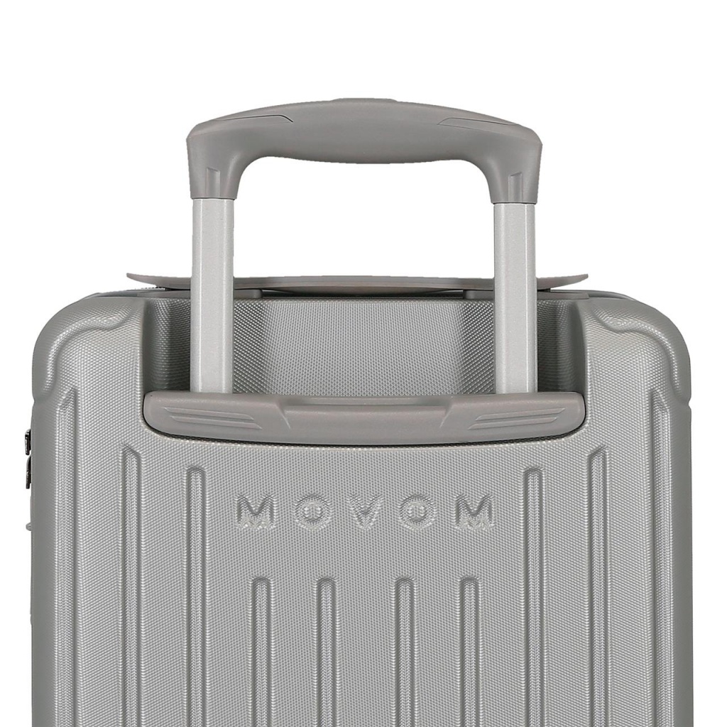 Kabinový kufr Movem Timber Silver 40 cm | Odnímatelná kolečka, 24 l