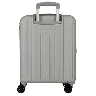 Kabinový kufr Movem Timber Silver 55 cm | Rozšiřitelný kufr s TSA