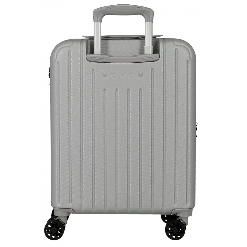 Kabinový kufr Movem Timber Silver 55 cm | Rozšiřitelný kufr s TSA