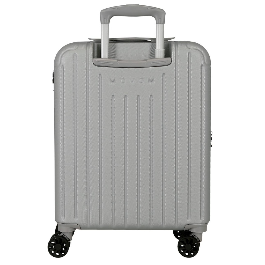 Kabinový kufr Movem Timber Silver 55 cm | Rozšiřitelný kufr s TSA