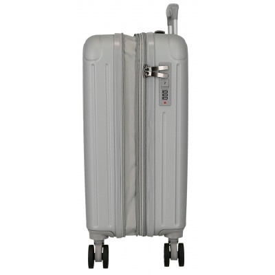 Kabinový kufr Movem Timber Silver 55 cm | Rozšiřitelný kufr s TSA