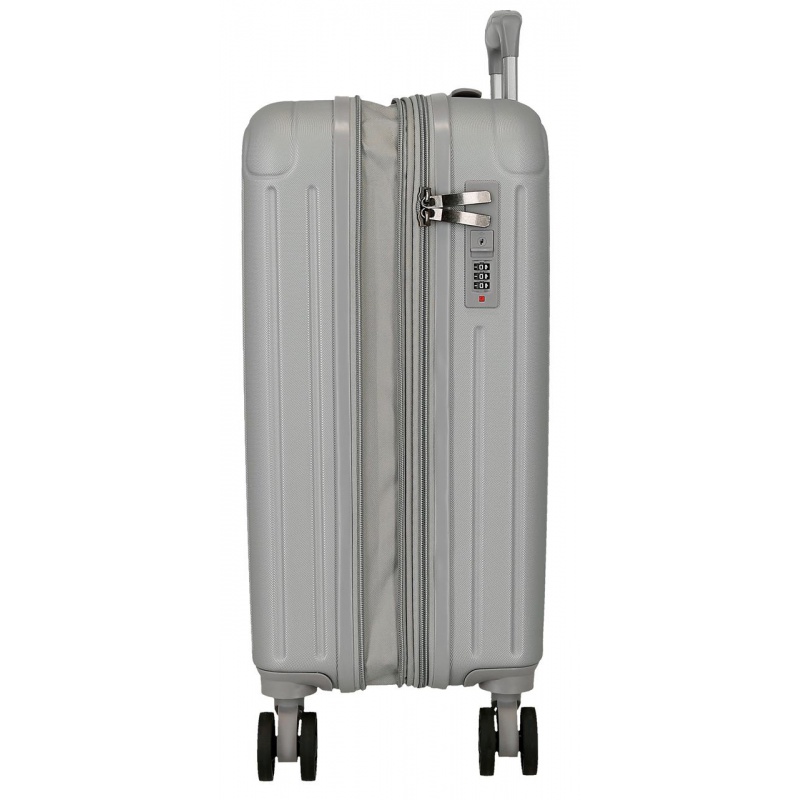 Kabinový kufr Movem Timber Silver 55 cm | Rozšiřitelný kufr s TSA