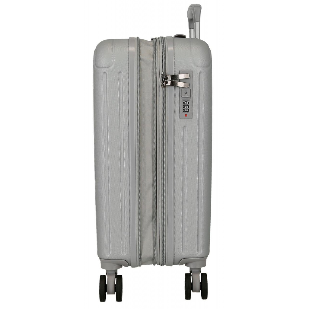 Kabinový kufr Movem Timber Silver 55 cm | Rozšiřitelný kufr s TSA