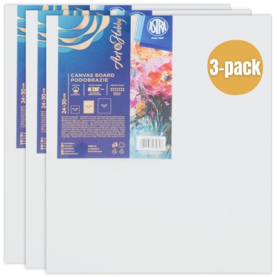 Sada maliarskych plátien MDF Art&Hobby 24×30 cm 3 ks