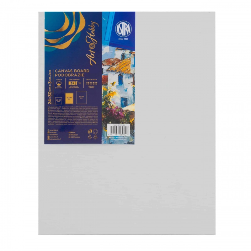 Sada maliarskych plátien MDF Art&Hobby 24×30 cm 3 ks
