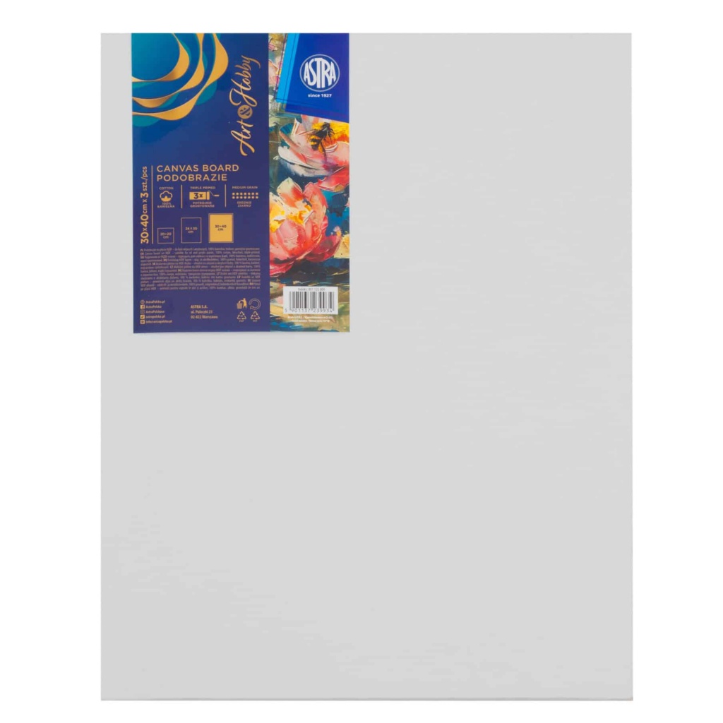 Sada malířských pláten MDF Art&Hobby 30×40 cm 3 ks