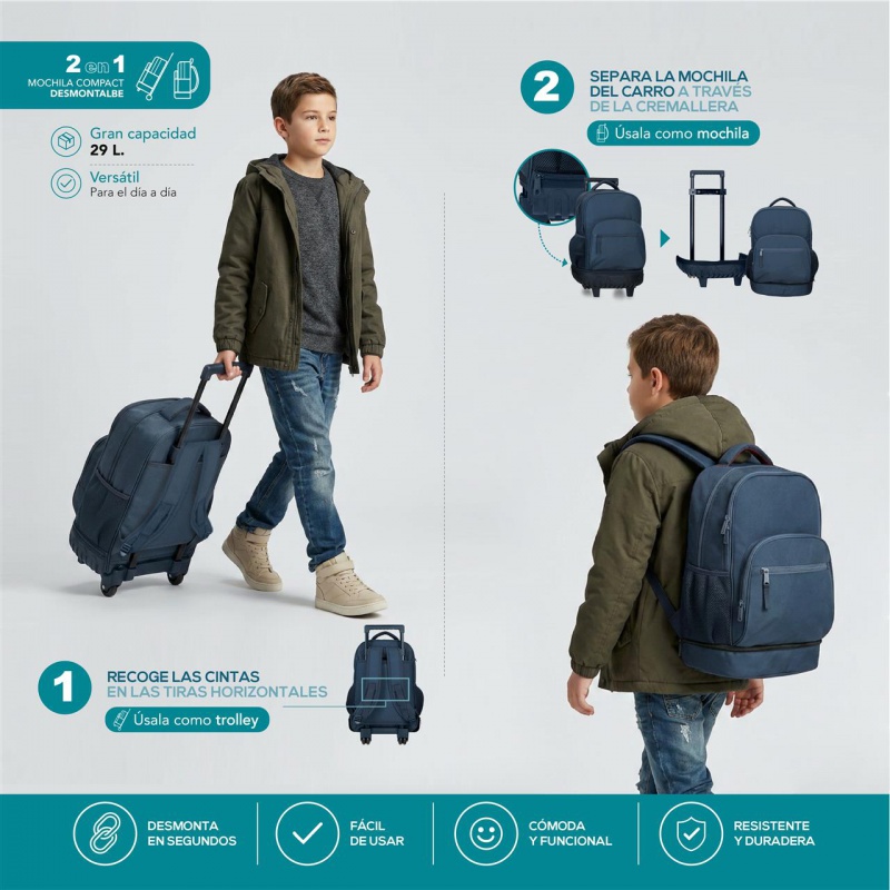Batoh na kolieskach pre chlapcov Movom Offside – futbal