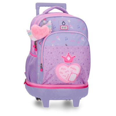 Batoh na kolečkách pro dívky Enso Queen of Hearts