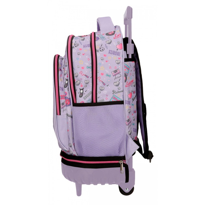 Batoh na kolečkách pro dívky Kuromi Retropop