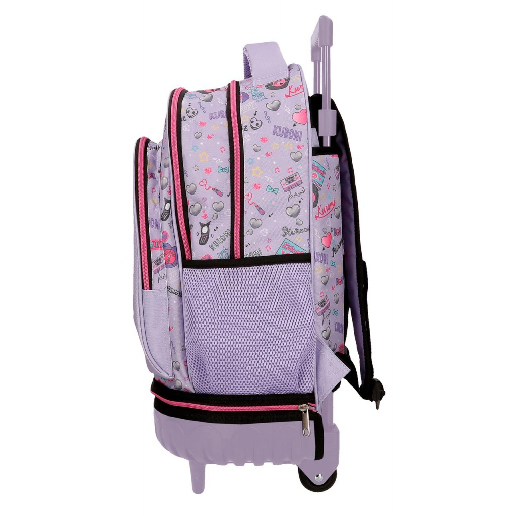 Batoh na kolečkách pro dívky Kuromi Retropop