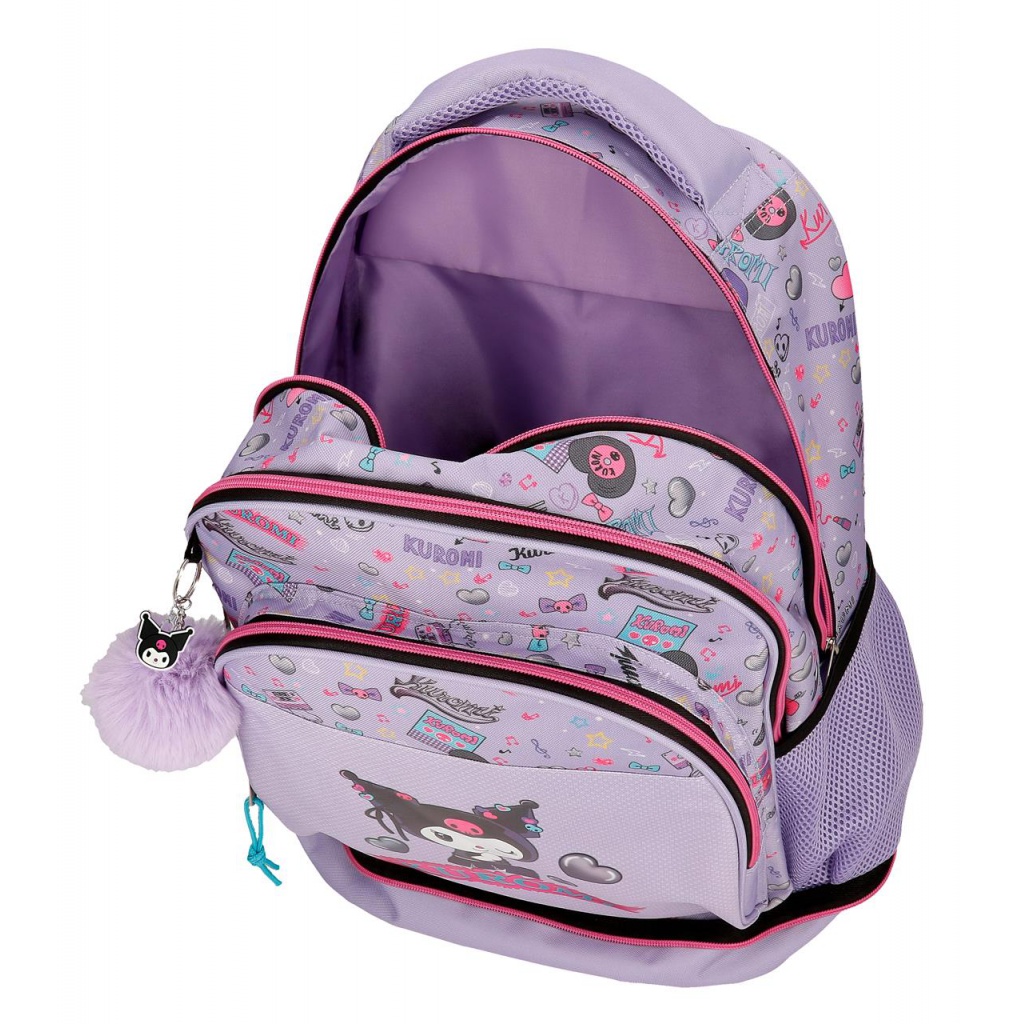 Batoh na kolečkách pro dívky Kuromi Retropop