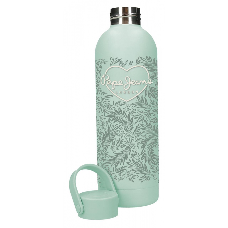 Nerezová láhev Pepe Jeans Coralie mátově zelená 500 ml