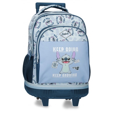 Školský batoh na kolieskach Stitch Keep Going
