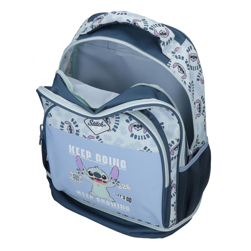 Školní batoh na kolečkách Stitch Keep Going