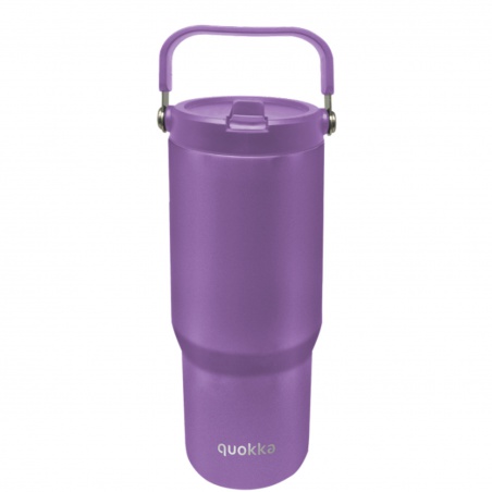 Nerezový termopohár Quokka Core Amethyst Purple o objemu 860 ml je praktickým společníkem na každodenní cesty, do práce i na