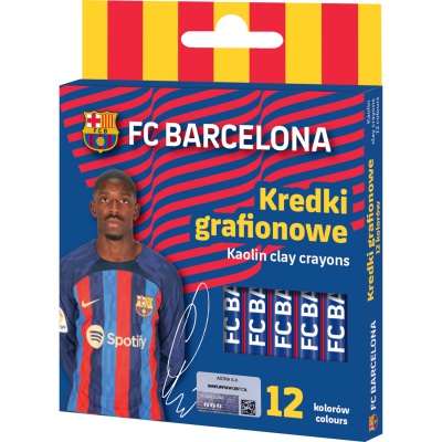 Bezdřevé barvičky FC Barcelona 12 barev | Astra