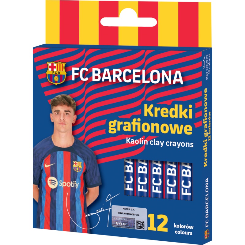 Bezdřevé barvičky FC Barcelona 12 barev | Astra