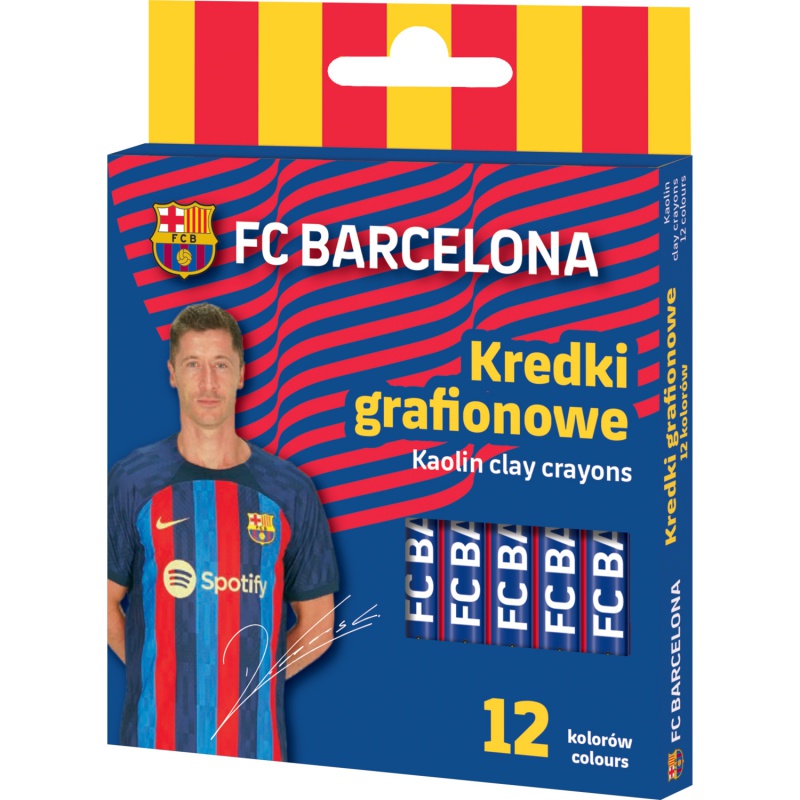 Bezdřevé barvičky FC Barcelona 12 barev | Astra
