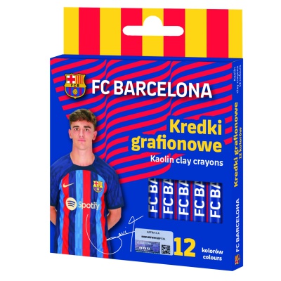 Bezdřevé barvičky FC Barcelona 12 barev | Astra