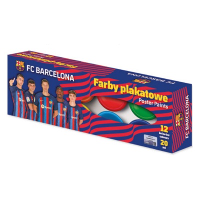 Temperové farby v kelímku FC Barcelona - 12x20 ml, 301123050
