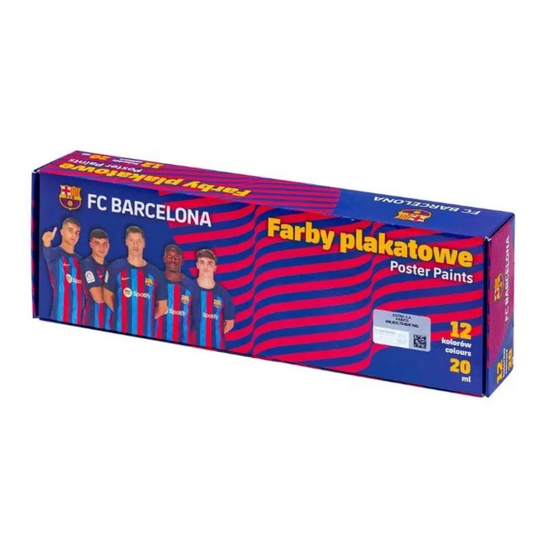 Temperové farby v kelímku FC Barcelona - 12x20 ml, 301123050