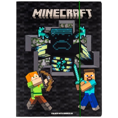 Odkládací mapa Minecraft A4 s gumičkou