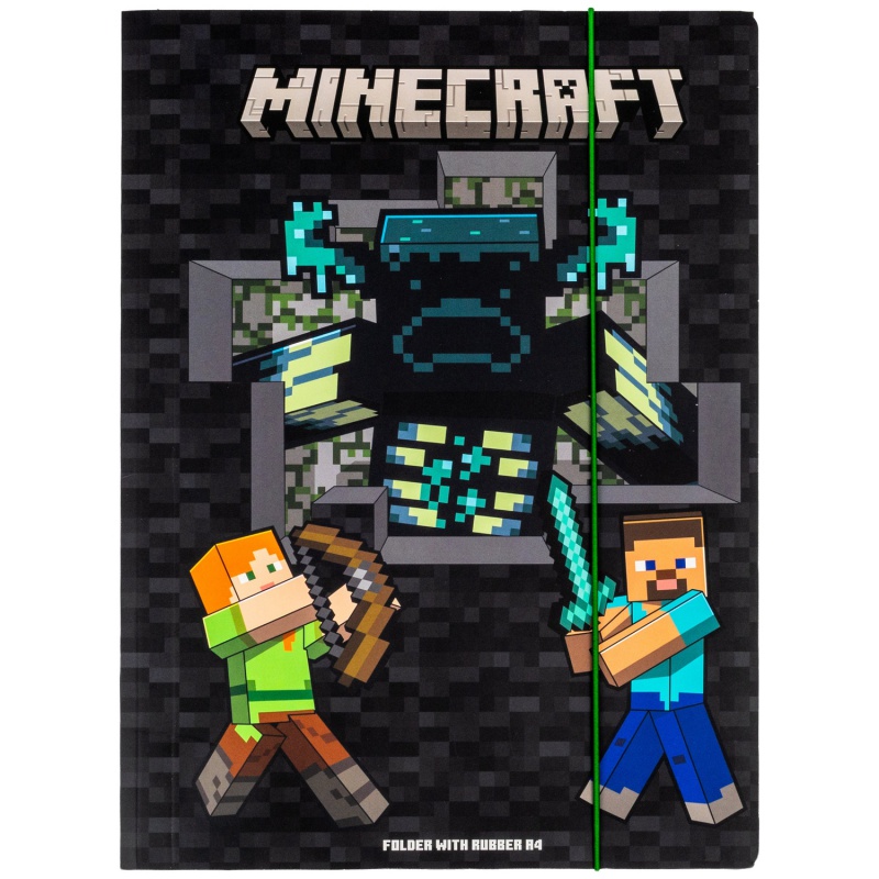 Odkládací mapa Minecraft A4 s gumičkou
