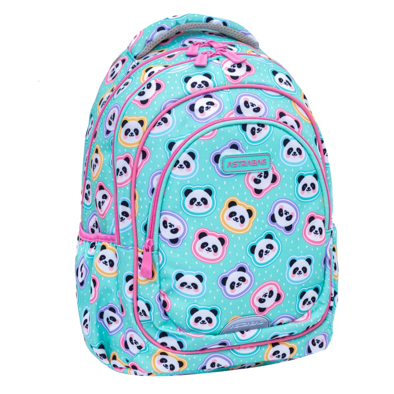 Školský batoh AstraBAG MINTY PANDAS AB330