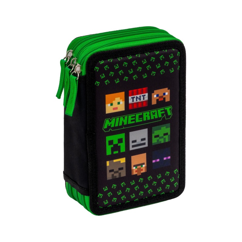 Vybavený penál Minecraft Jumbo tříkomorový