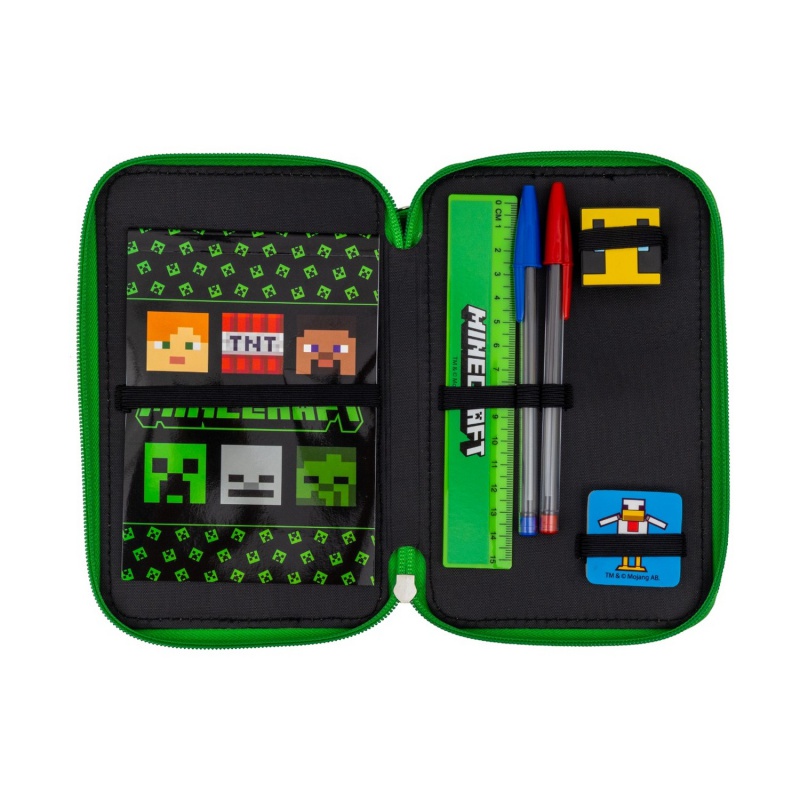 Vybavený penál Minecraft Jumbo tříkomorový