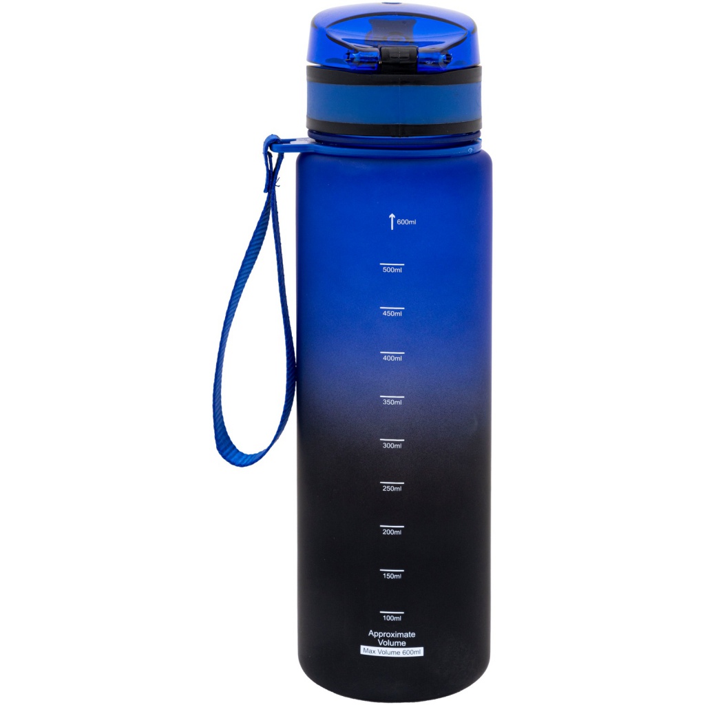Zdravá fľaša Aqua Pure Astra 600 ml modro-čierna