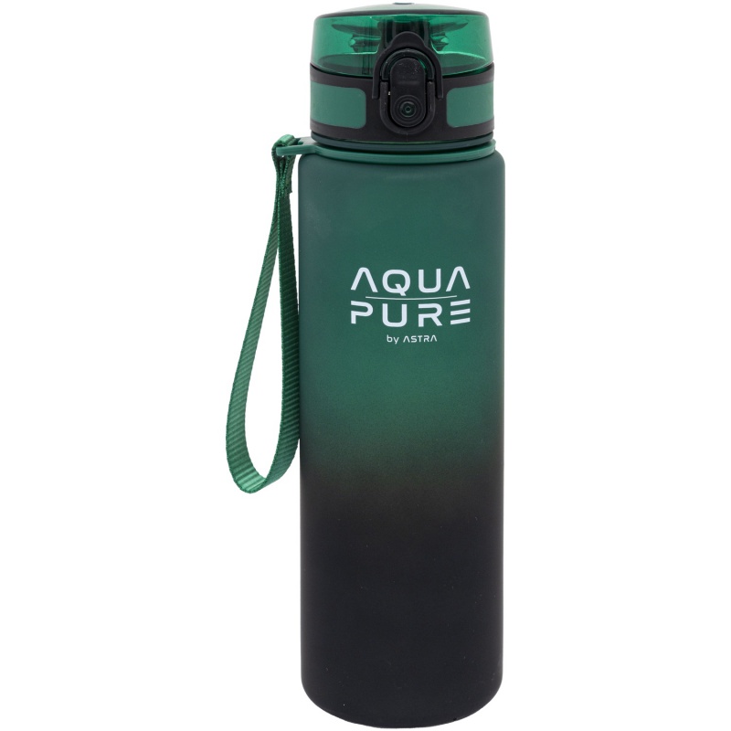 Zdravá fľaša Aqua Pure Astra 600 ml zeleno-čierna