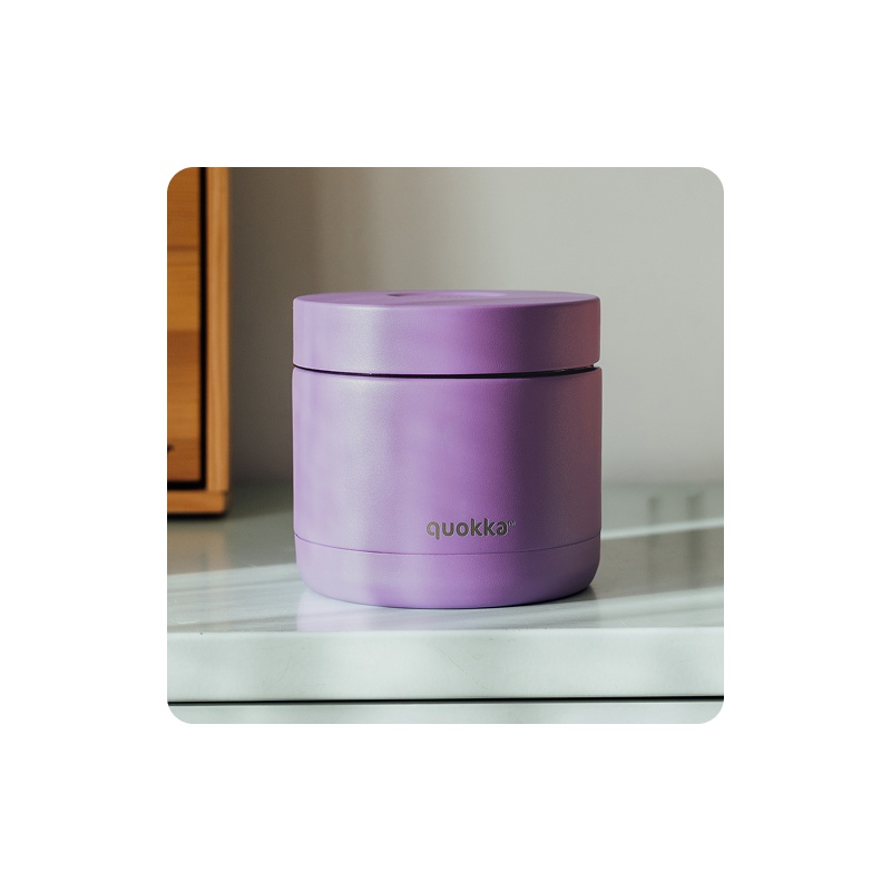 Nerezová termodóza na jídlo Quokka Whim Amethyst Purple o objemu 600 ml je praktickým řešením pro přenášení jídla do práce, šk