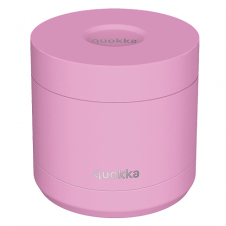 Nerezová termodóza na jídlo Quokka Whim Blossom Pink o objemu 600 ml je praktickým řešením pro přenášení jídla do práce, školy