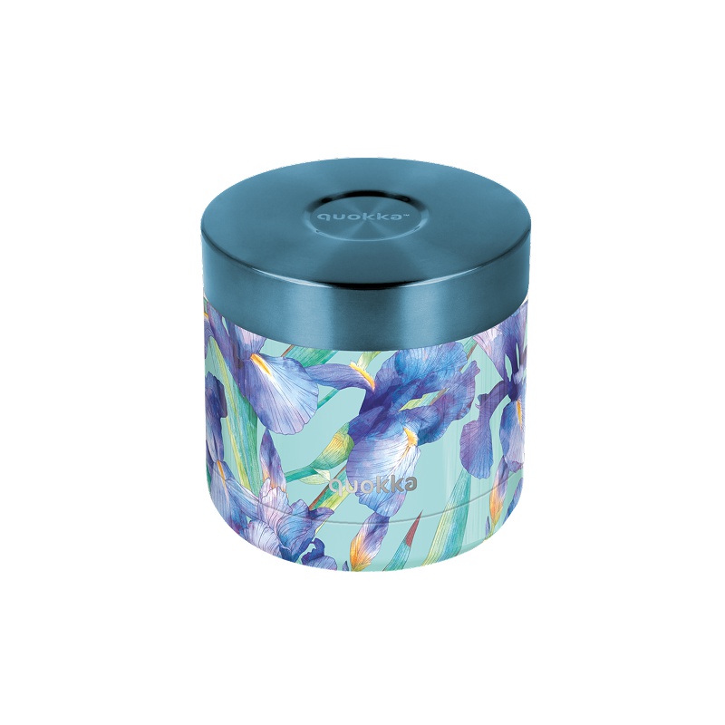 Nerezová termodóza na jídlo Quokka Whim Blue Irises - 600 ml, 41118