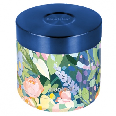 Nerezová termodóza na jedlo Quokka Whim Floral Party - 600 ml, 41119