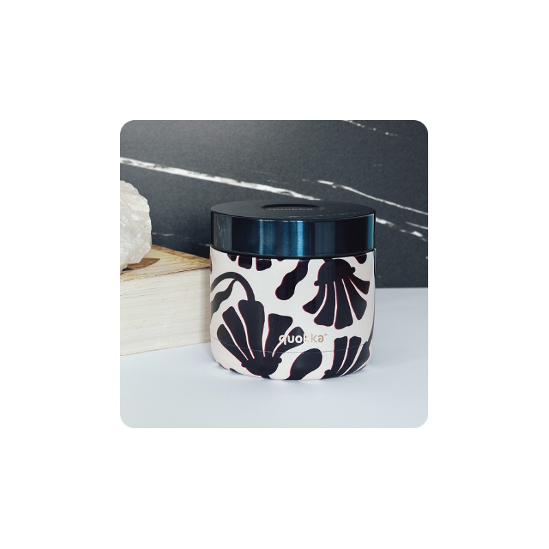 Nerezová termodóza na jídlo Quokka Whim Abstract Leaves - 600 ml, 41122