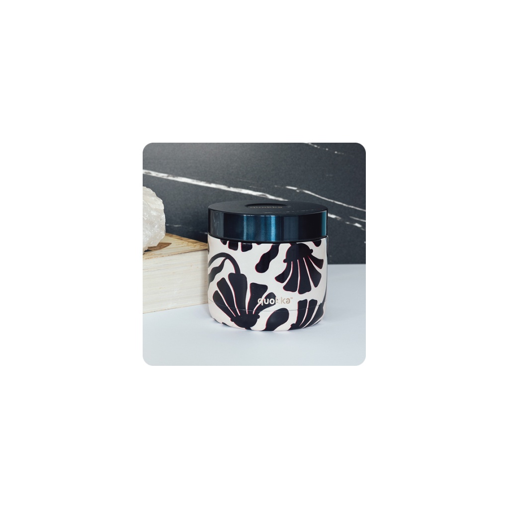Nerezová termodóza na jídlo Quokka Whim Abstract Leaves - 600 ml, 41122