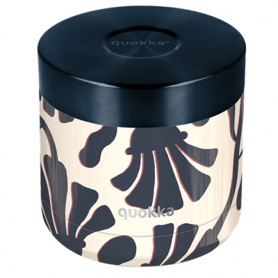 Nerezová termodóza na jedlo Quokka Whim Abstract Leaves - 600 ml, 41122