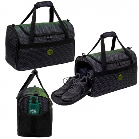 Sportovní taška AstraBAG Hexagon Green 45×28×22 cm, 27l