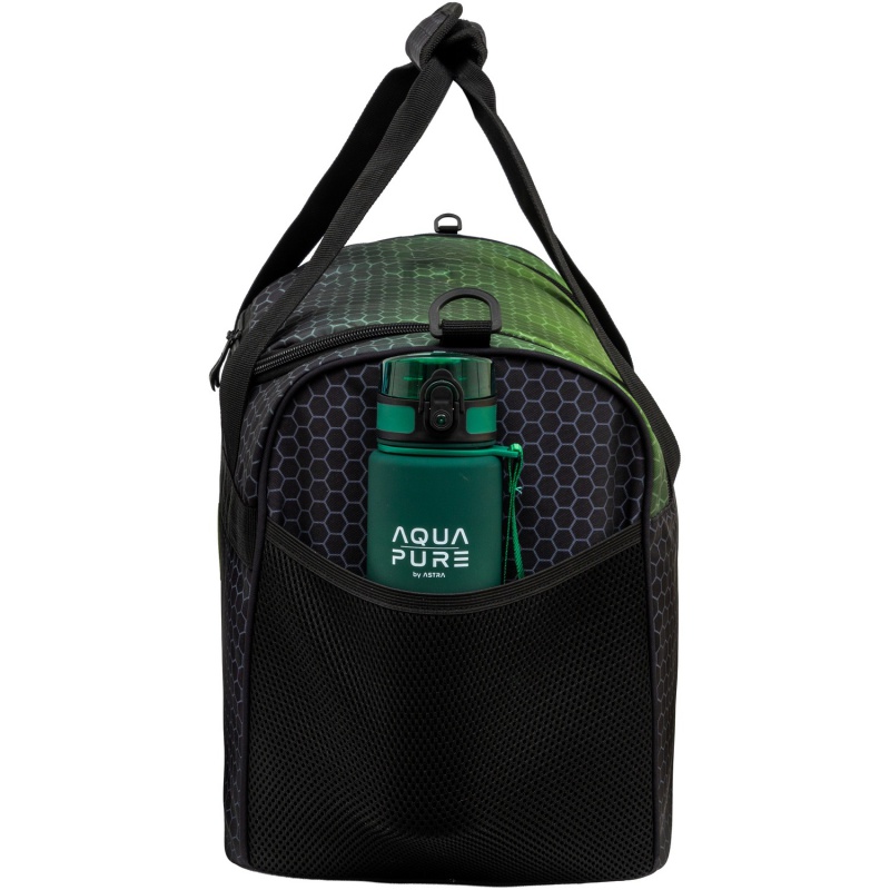 Športová taška AstraBAG Hexagon Green 45×28×22 cm, 27l