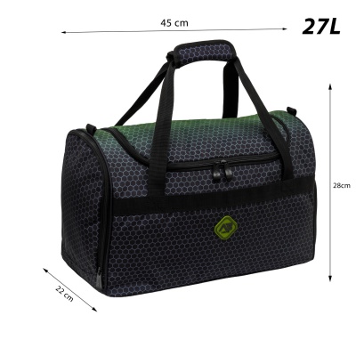 Športová taška AstraBAG Hexagon Green 45×28×22 cm, 27l