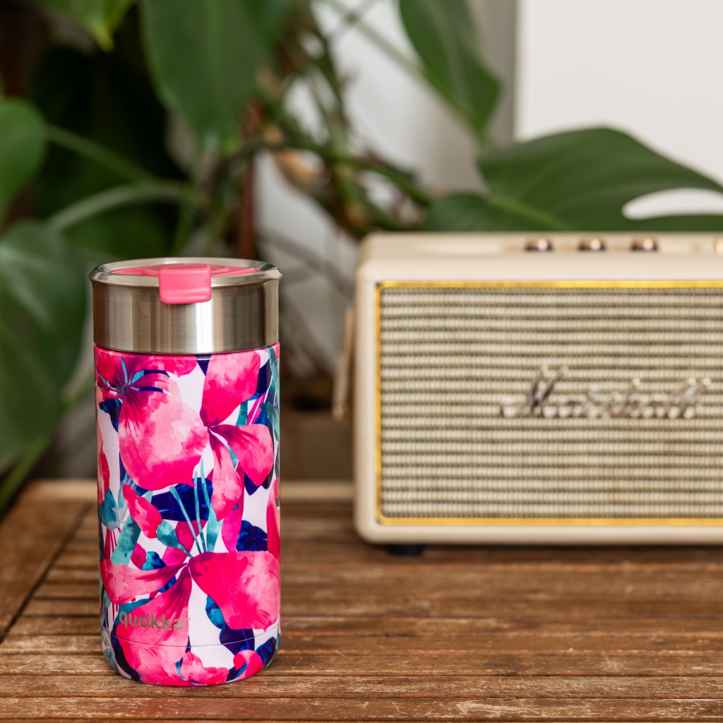 Quokka Boost Pink Bloom termohrnček 400 ml