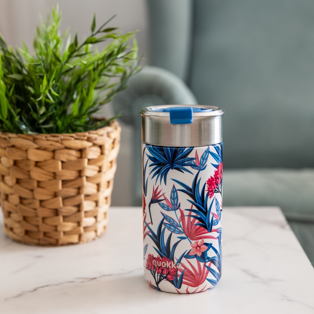 Quokka Boost Blue Garden termohrnek 400 ml, 41370