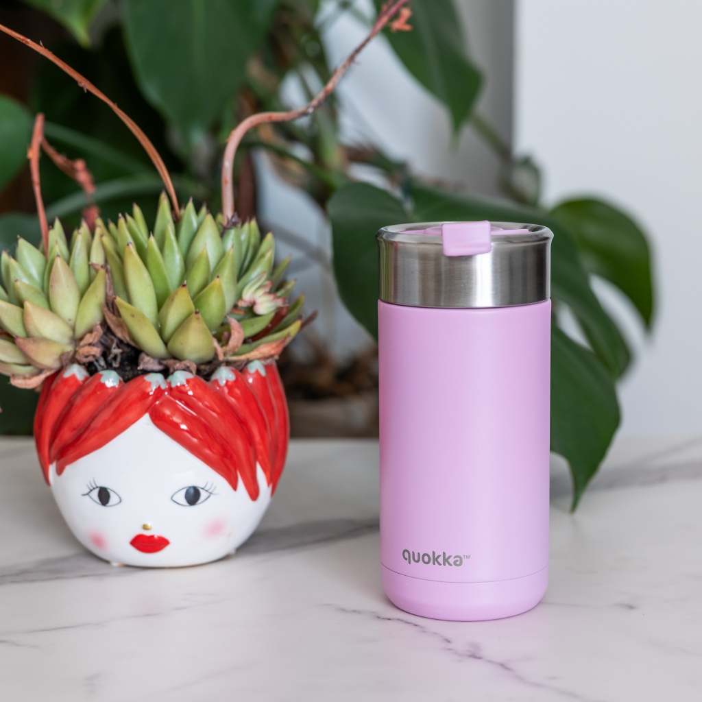 Quokka Boost Blossom Pink termohrnek 400 ml, 40354