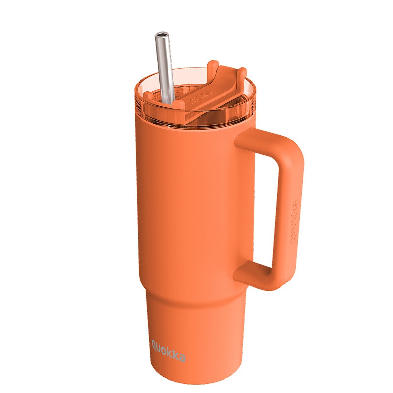 Nerezový termopohár Quokka Stream Papaya Orange 950 ml