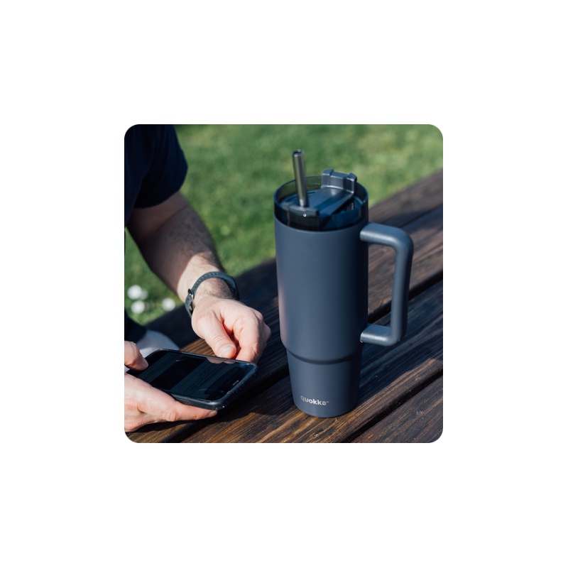 Nerezový termopohár Quokka Stream Jet Black 1200 ml