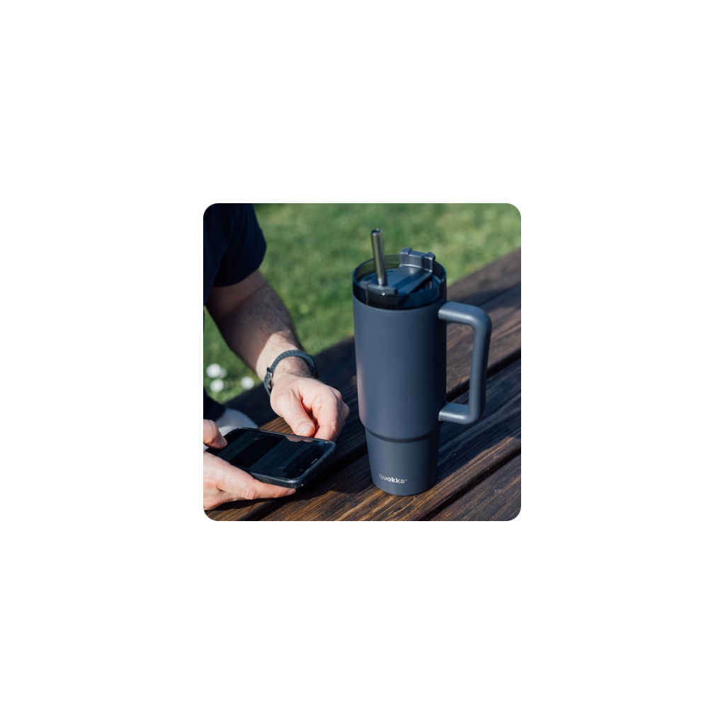 Nerezový termopohár Quokka Stream Jet Black 1200 ml