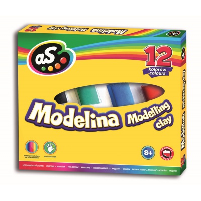 Modelovacia polymérová hmota AS Modelina 12 farieb